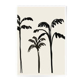 Palm Trees Photographic Print, Black and White Art, Minimalist Tropical Decor, Modern Home Art, Coastal Wall Decor, Palm Tree Photography - Tawshia